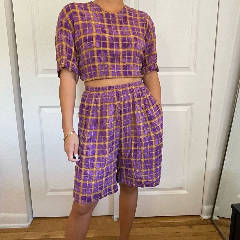 Vintage top and shorts set